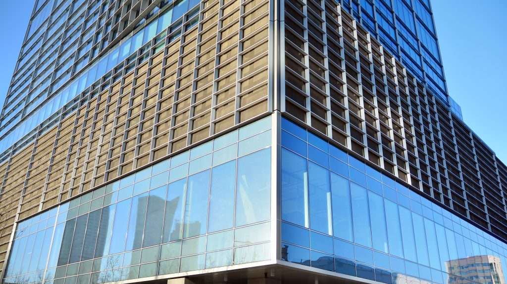 Modern corporate office building