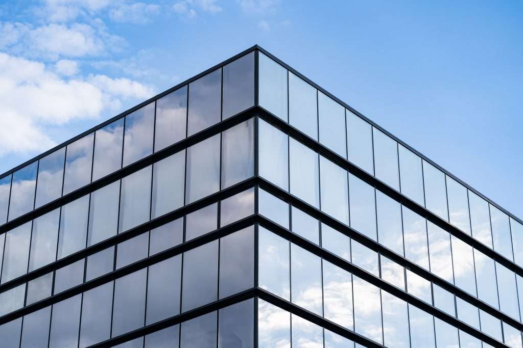 Modern glass building architecture